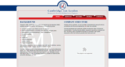 Desktop Screenshot of cambridgevanleyden.co.uk
